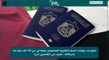 تجاوز عدد جوازات السفر الطارئة المنصوص عليها في دبي 139 ألف جواز منذ عام 2008.. تعرف على التفاصيل الآن!